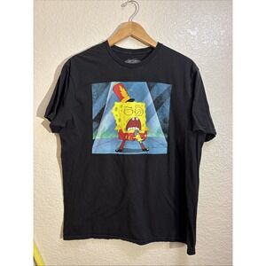 SpongeBob SquarePants Sweet Victory Halftime Show XL Short Sleeve Black Shirt
